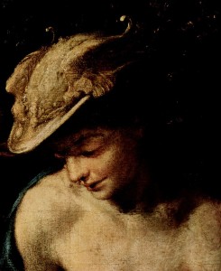 Antonio da Correggio, Mercury in "The Education of Eros" [Public domain], via Wikimedia Commons